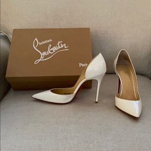 Christian Louboutin Iriza Pumps - White - Sz 6.5